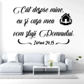 Sticker mare perete, Cat despre mine...